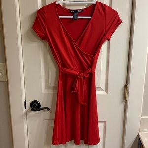 Red womens dress